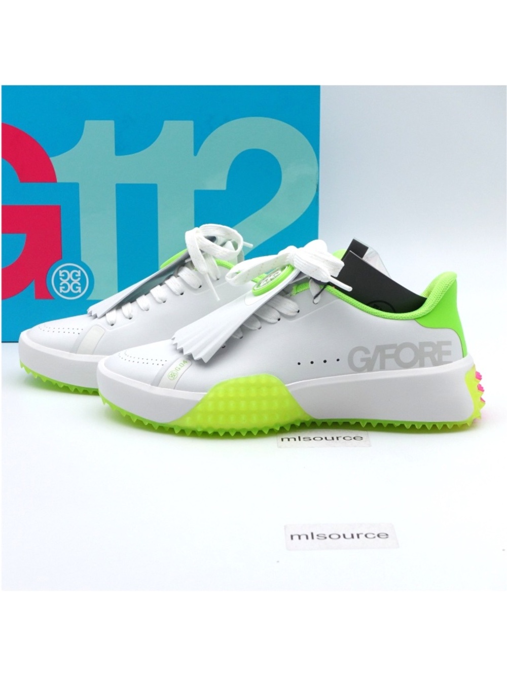 NEW Women's G/FORE G.112 P.U. Kiltie Golf Shoes GLF000052-S/GEC Snow